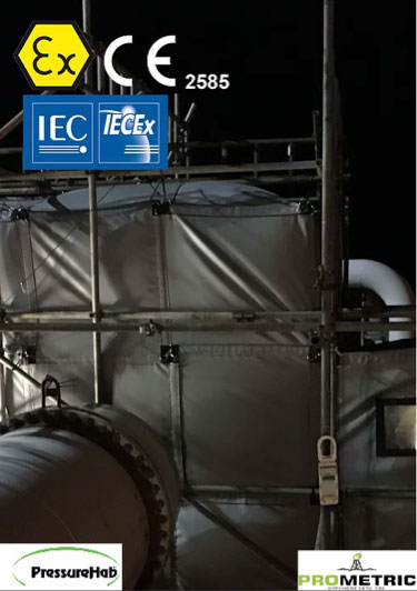 Modular welding habitats and safe stop control system